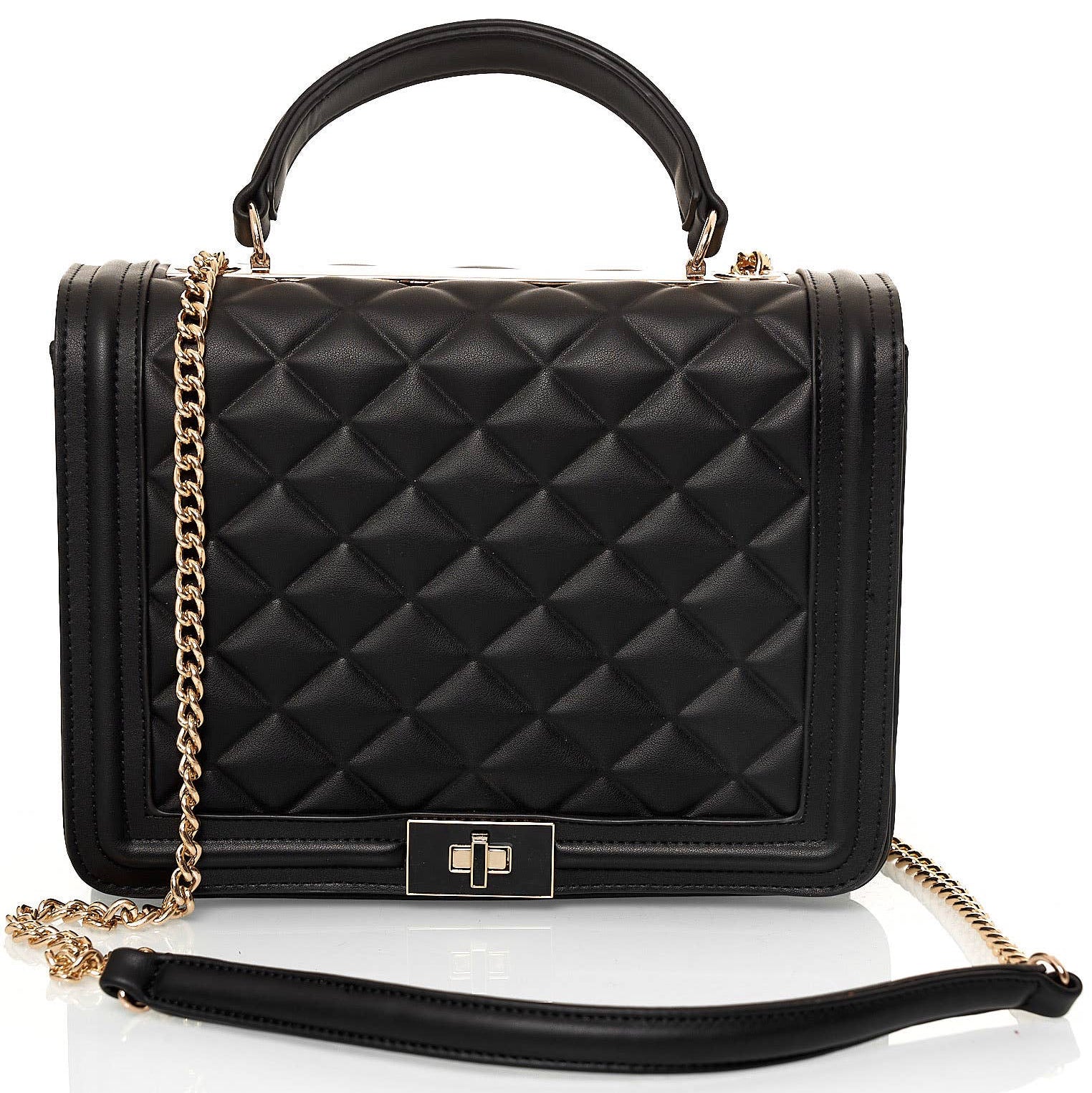 L'essentielle - Sac à bandoulière matelassé avec chaîne