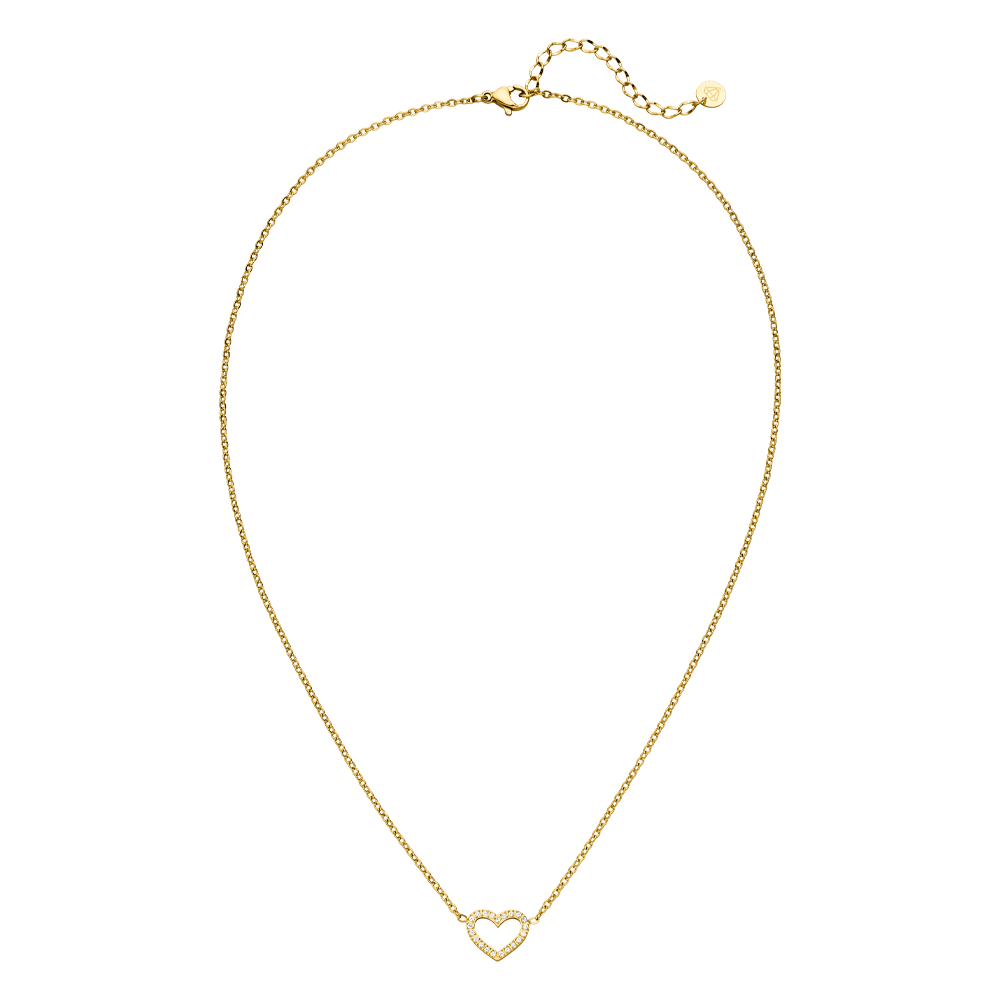 Collier Shine Heart | Plaqué or 18 carats