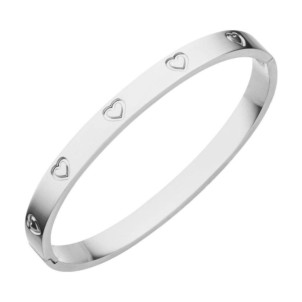 Bracelet en forme de cœur | Plaqué or 18 carats