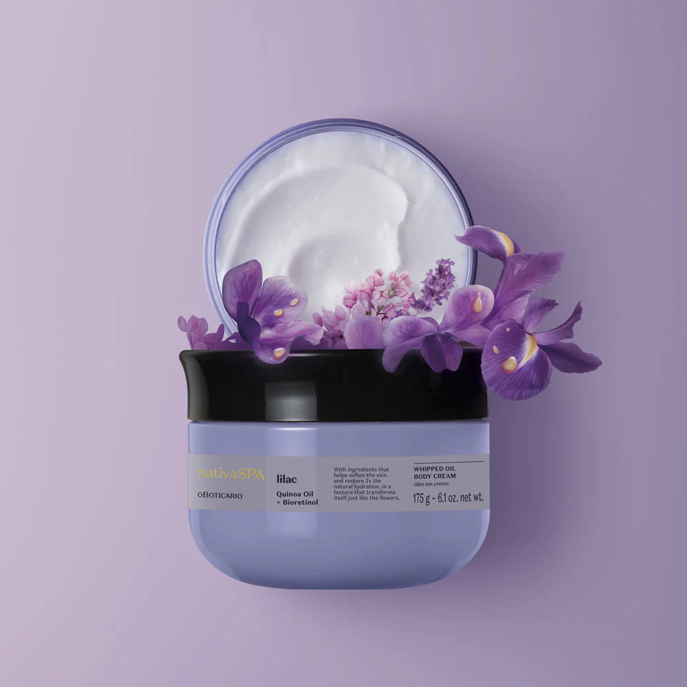 Nativa SPA Huile-crème hydratante pour le corps lilac, 175 g