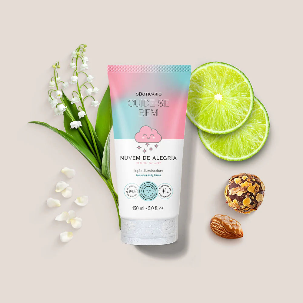 Lait Hydratant Illuminateur Nuage de Joie Cuide-Se Bem, 150ml