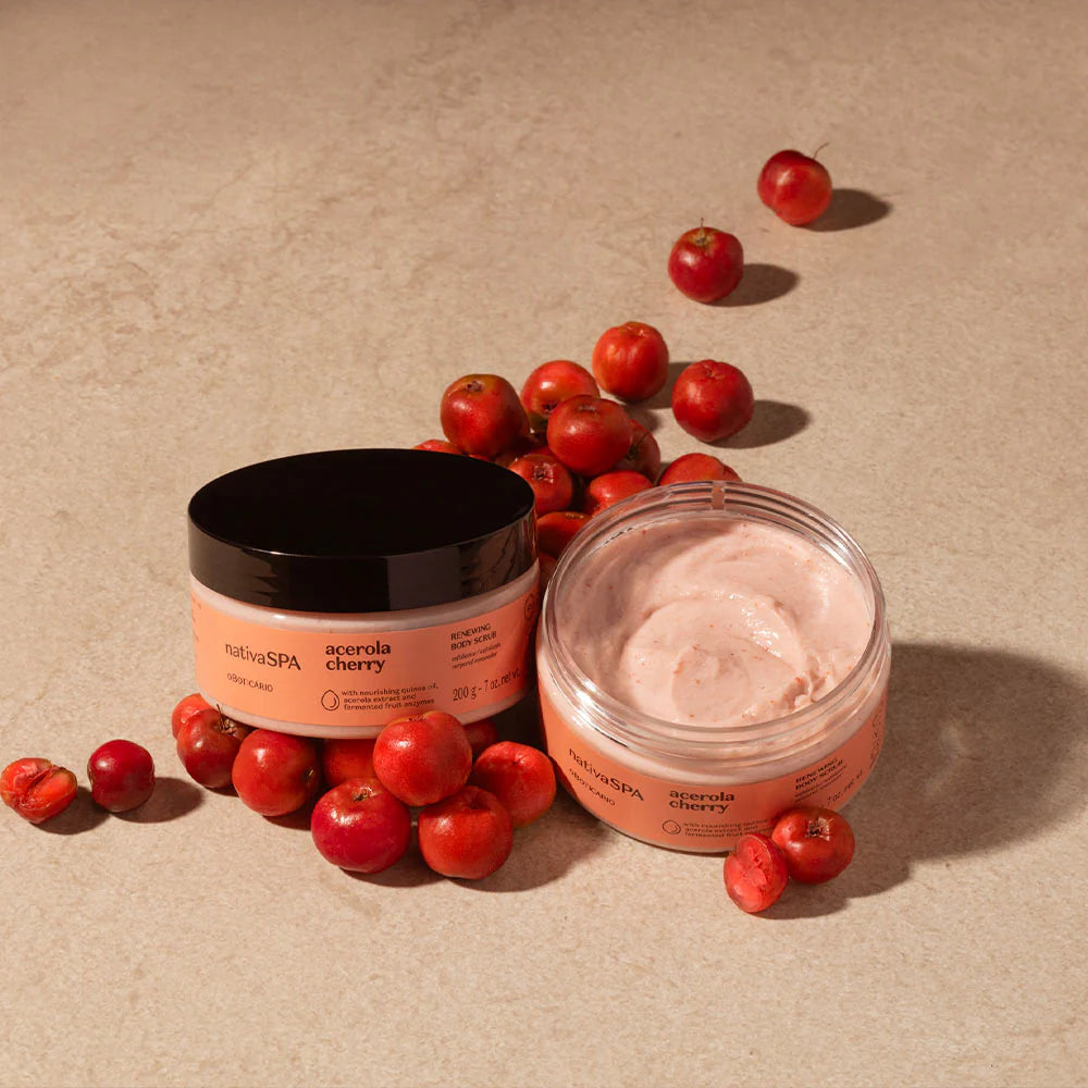 Gommage corporel à la cerise acérola Nativa Spa, 200 g