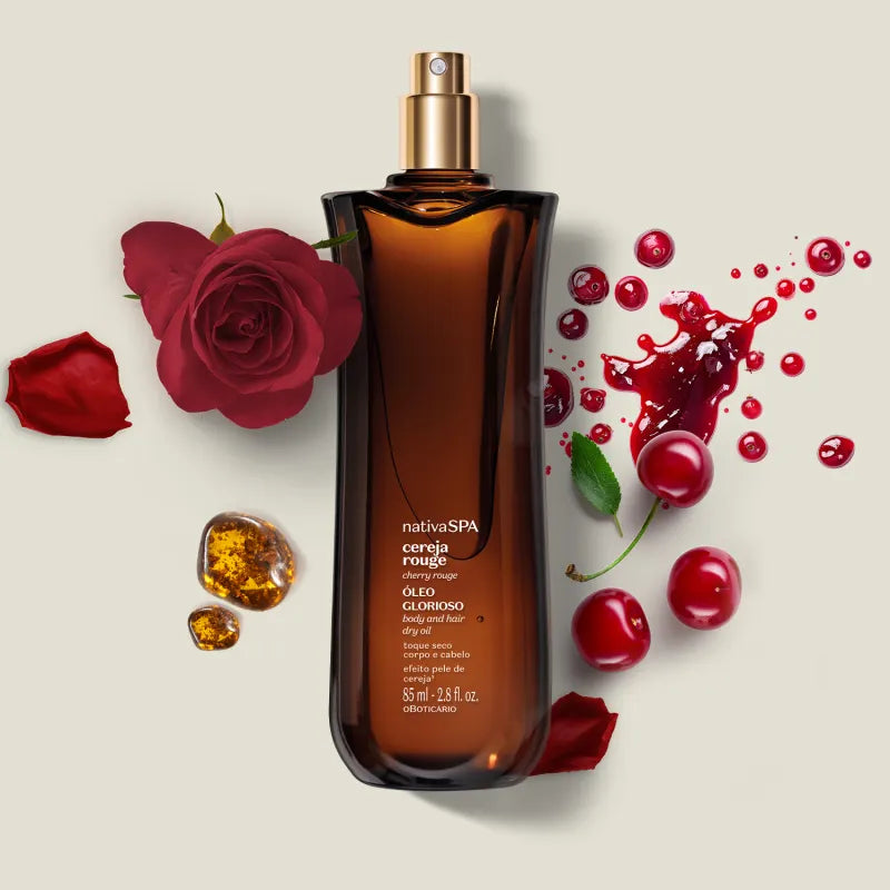 Huile Glorioso Multifonctionnelle Nativa SPA Cerise Rouge 85 ml