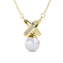 Pendentifs Chris Pearl - Doré et Cristal
