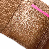 Portefeuille en cuir véritable pour femme, Fabriqué en Italie