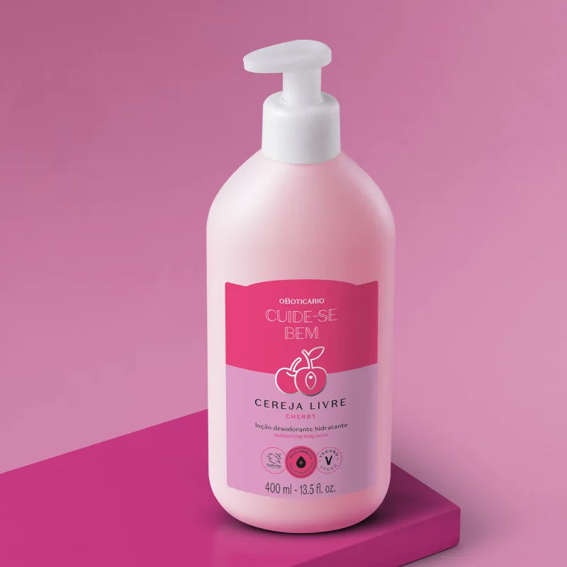 Lait Corps Hydratant Cerise Cuide-se Bem 400 ml