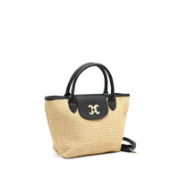 Vimoda - Petit sac effet paille logo CC cabas