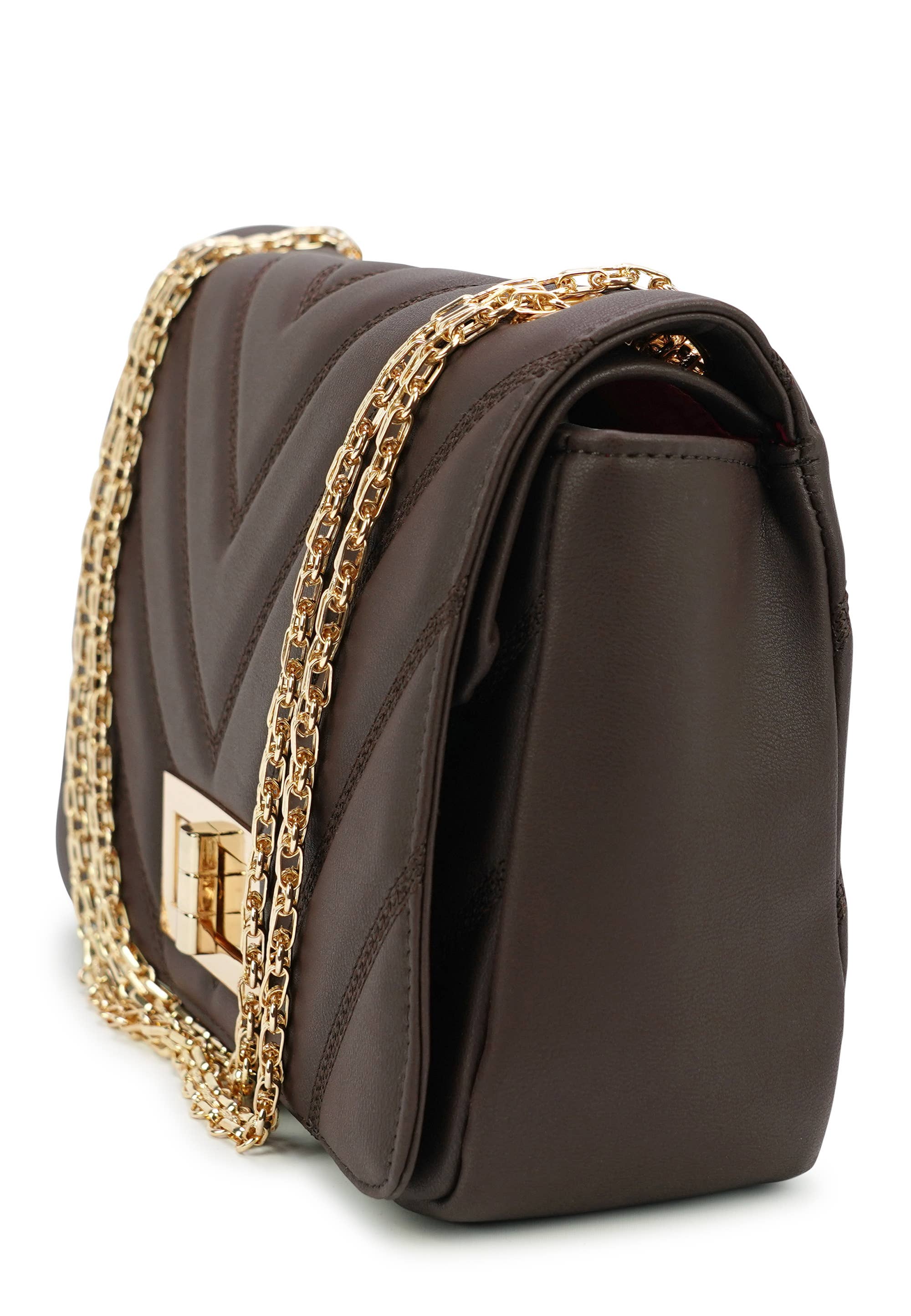 Mirada - sac à main avec fermeture à vis dorée