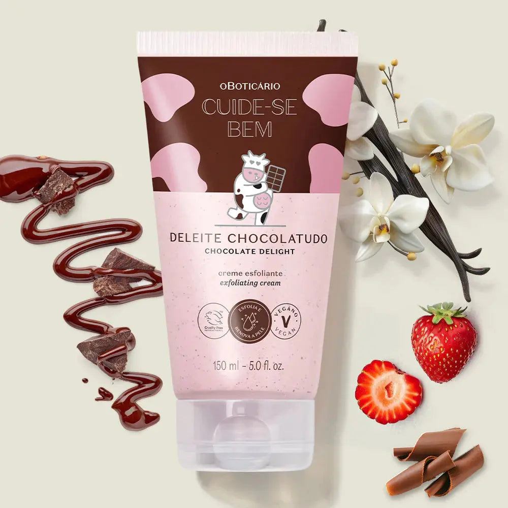 Crème Exfoliante Corporelle Cuide-se Bem Deleite Chocolatudo 150 ml