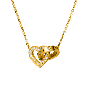 Collier Infinity Love | Plaqué or 18 carats