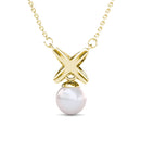 Pendentifs Chris Pearl - Doré et Cristal