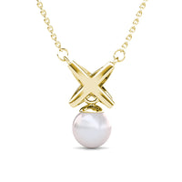 Pendentifs Chris Pearl - Doré et Cristal