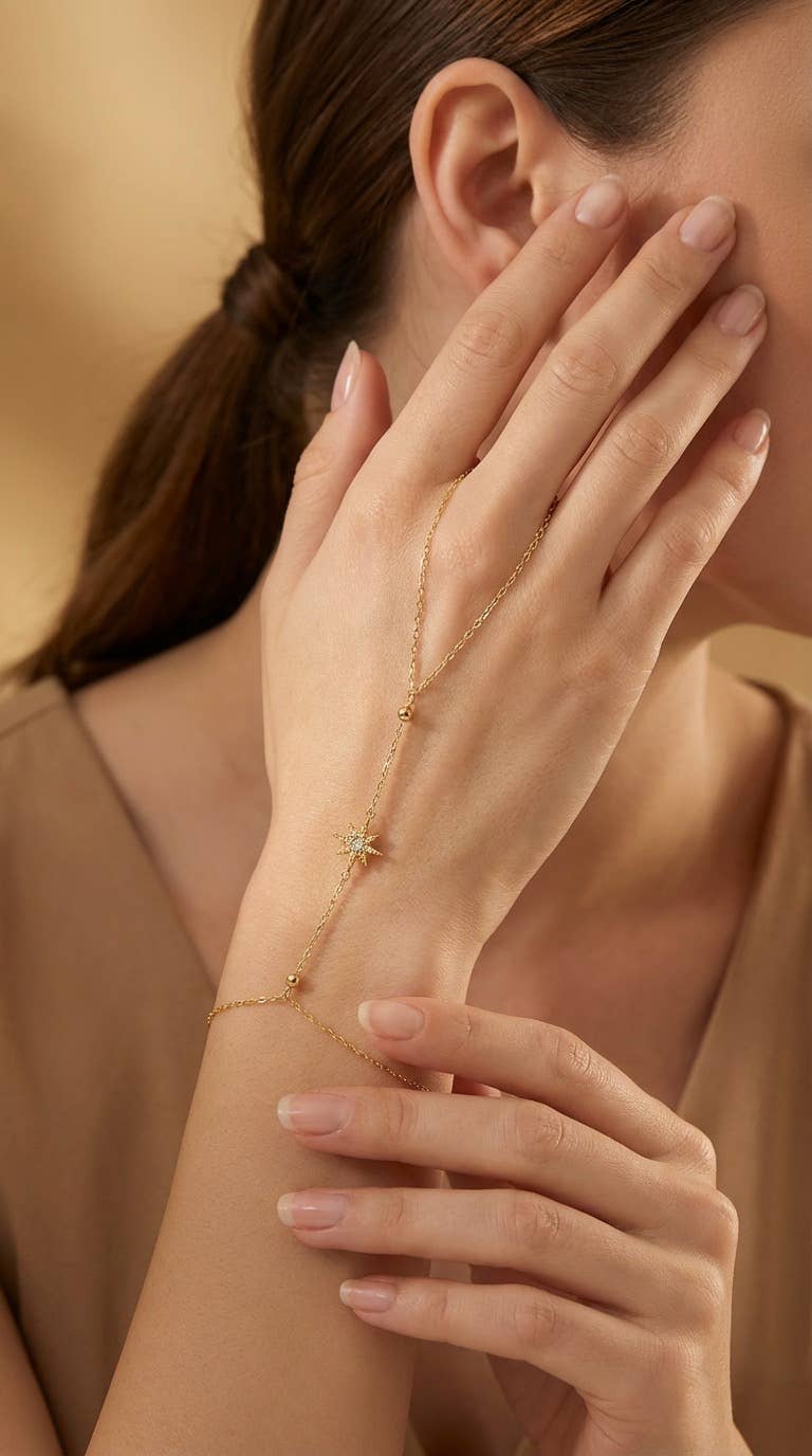 BYREN | ÉLINE L'ATELIER - Chaîne de main en acier inoxydable 324AQ349