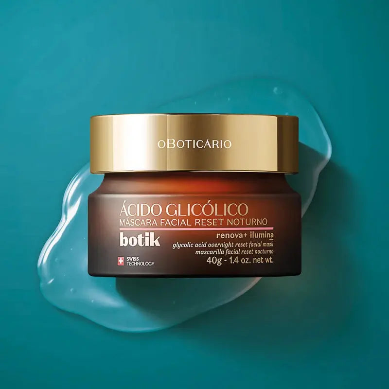 Botik Masque Facial de Réinitialisation de Nuit à l'Acide Glycolique 40g JosikaBeauty