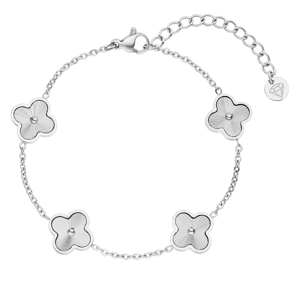 Bracelet Shine Clover | plaqué or 18 carats
