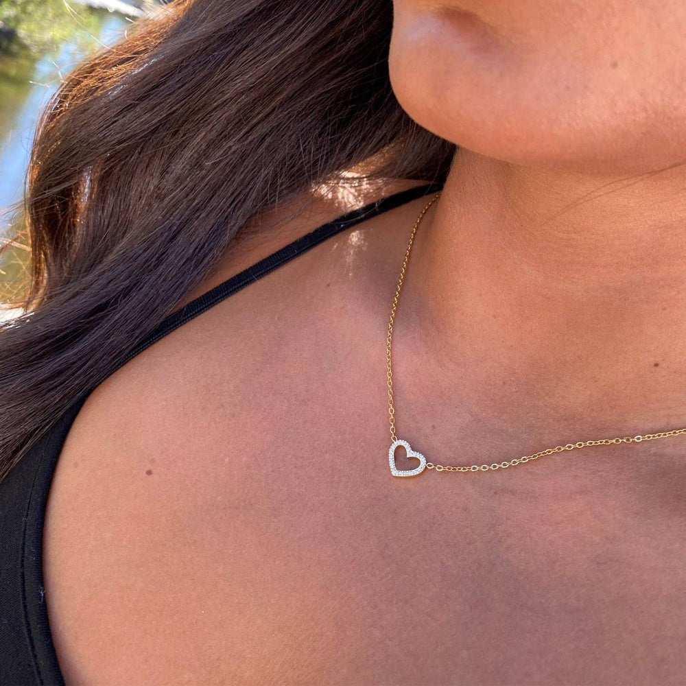 Collier Shine Heart | Plaqué or 18 carats