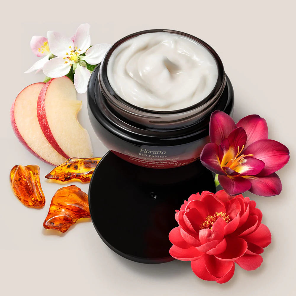 Crème Hydratante Corporelle Floratta Red Passion, 250 g