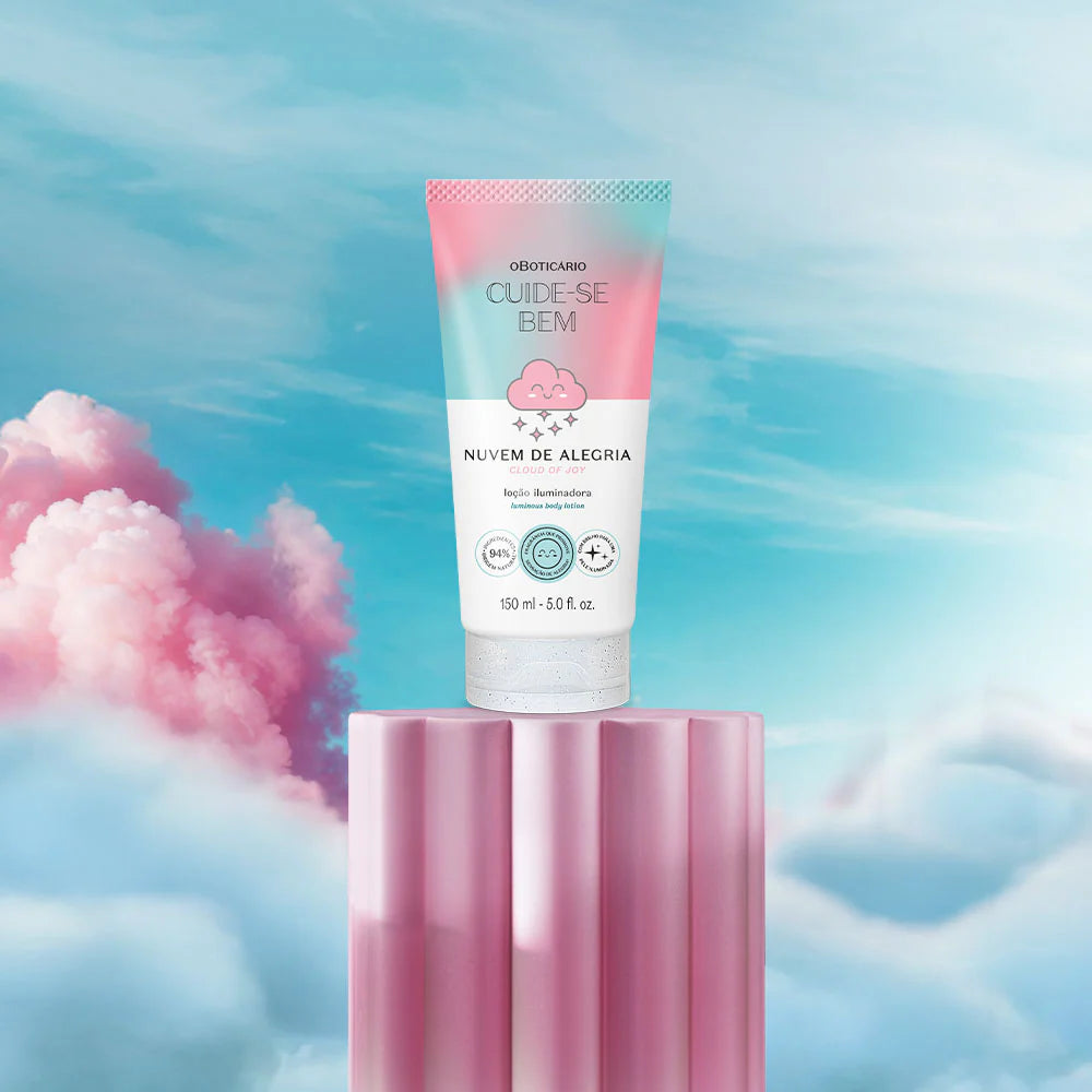 Lait Hydratant Illuminateur Nuage de Joie Cuide-Se Bem, 150ml