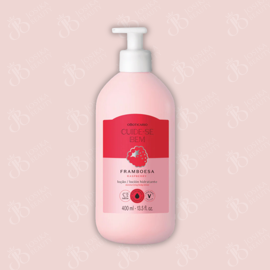 Lotion Hydratante Corps Framboise Cuide-se Bem, 400 ml