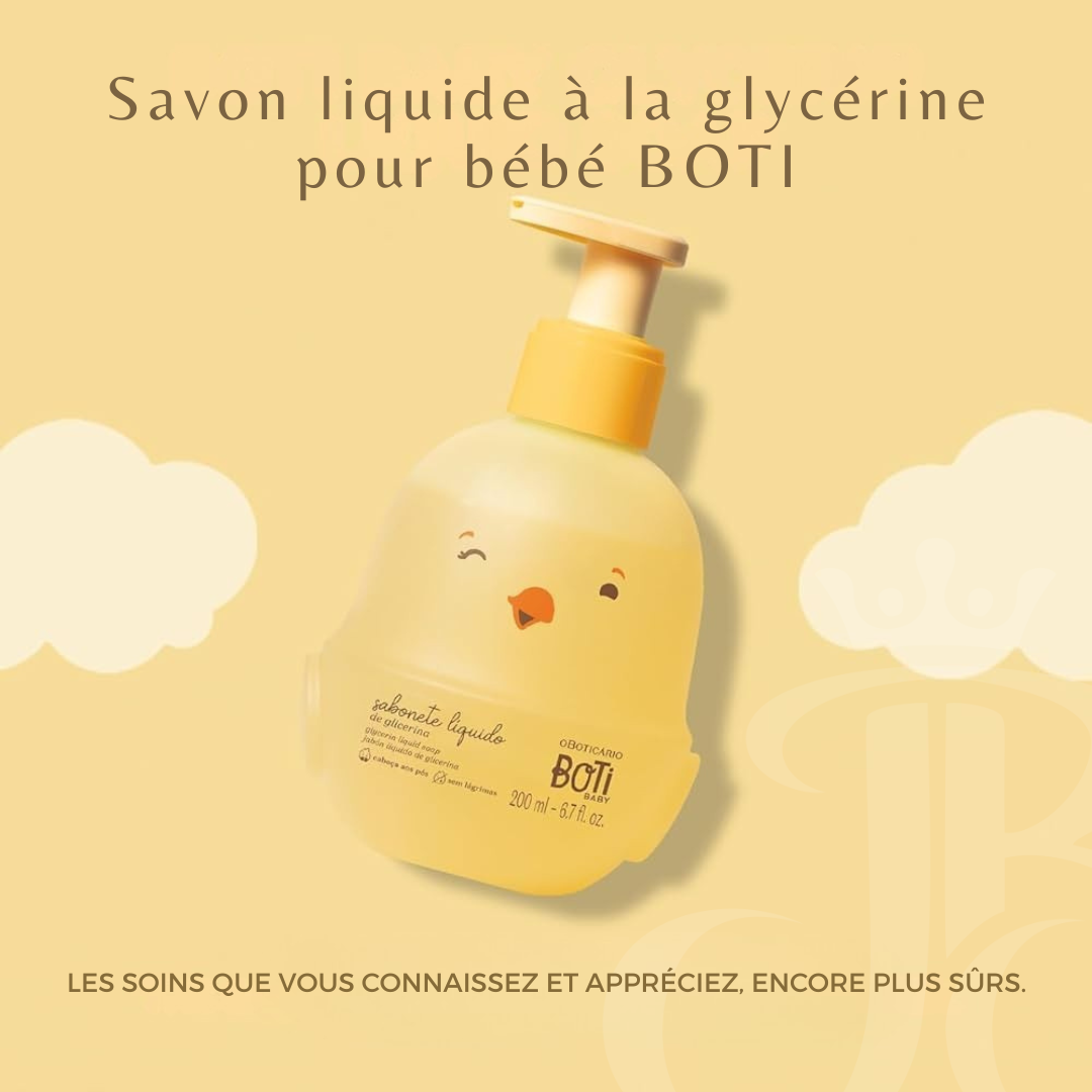 Savon liquide Boti Baby pour cheveux et corps, 200 ml