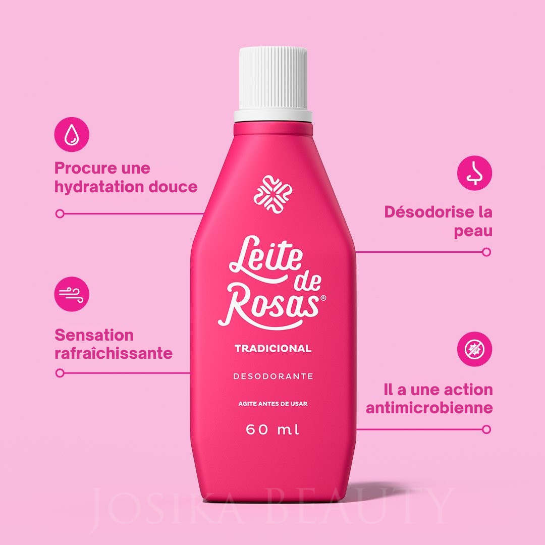 Déodorant Traditionnel au Lait de Rose 60 ml