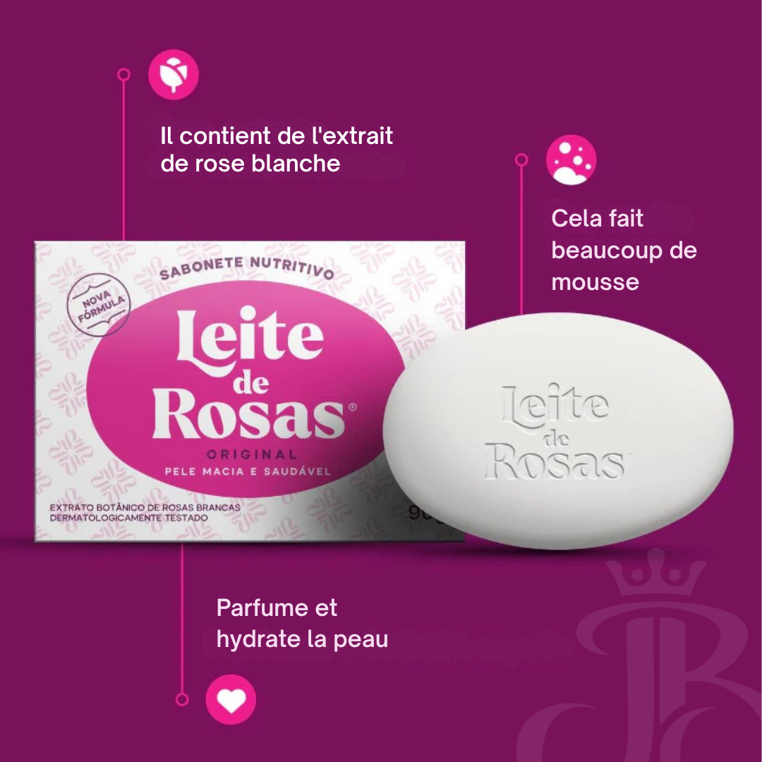 Savon Nourrissant au Lait de Rose 90g