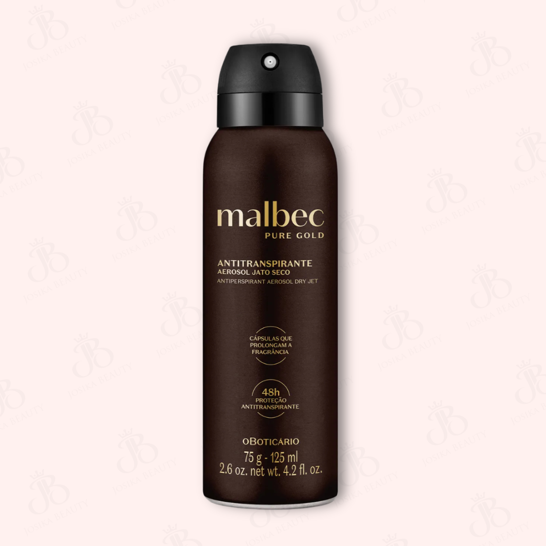 Déodorant anti-transpirant en aérosol Malbec Pure Gold 75 g/125 ml
