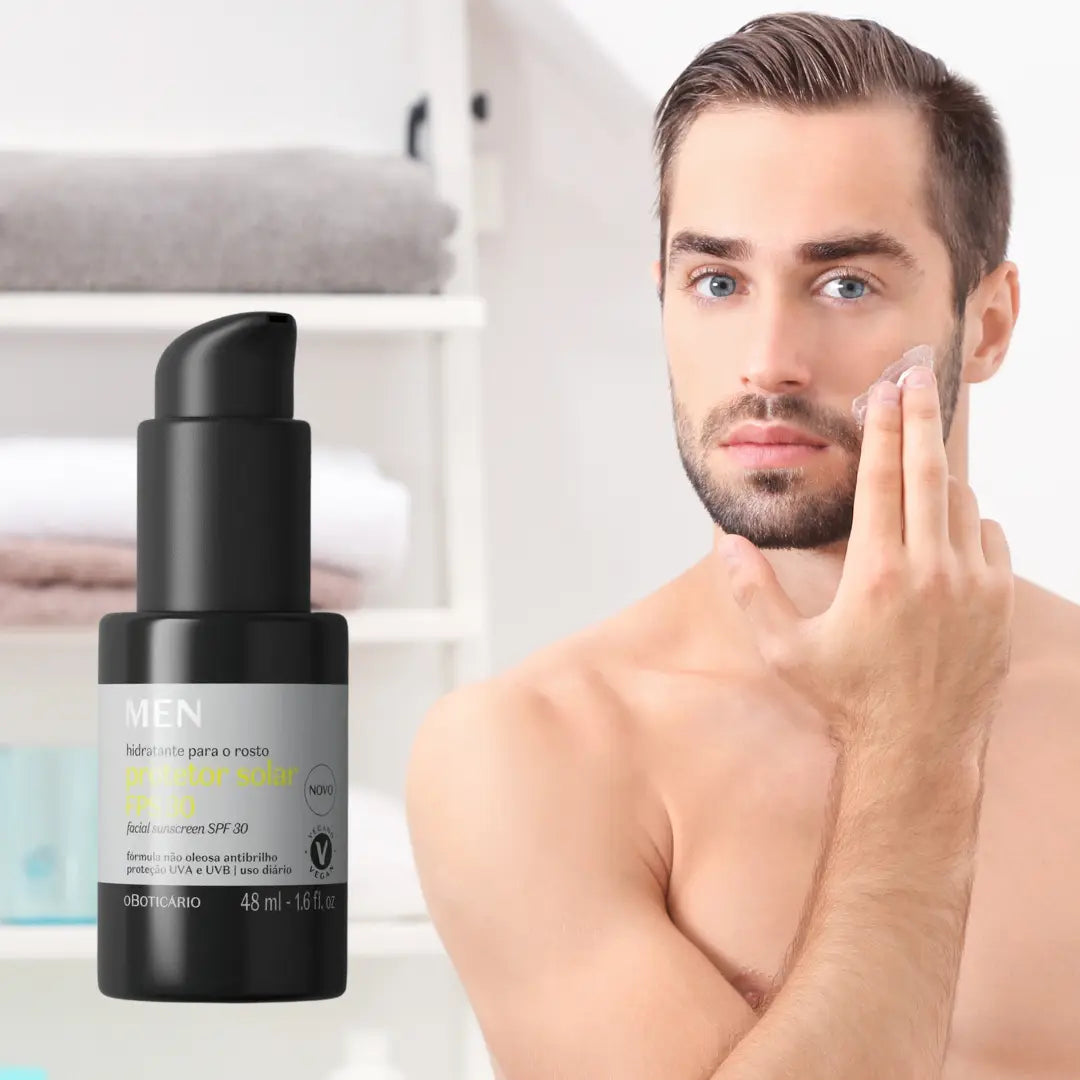 Crème Solaire Hydratante Visage 6 en 1 SPF30&nbsp;MEN 48 ml