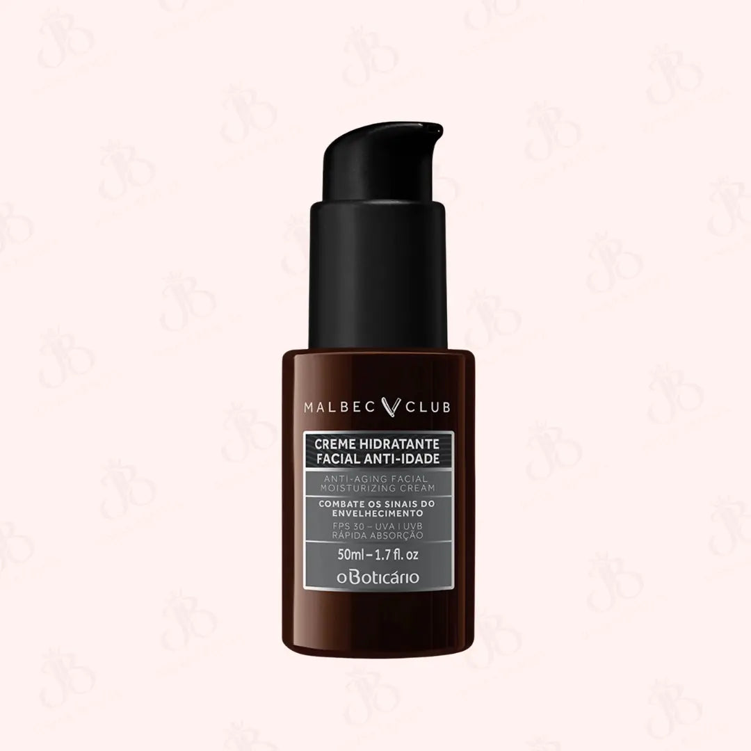 Malbec Club Crème Hydratante Anti-Âge Visage 50 ml