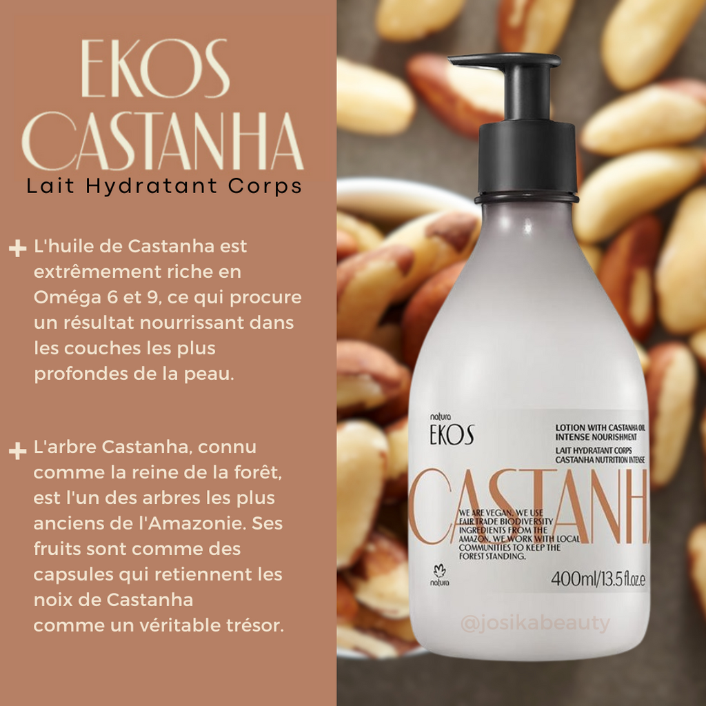 LECHE CORPORAL CASTANHA - EKOS - 400ML