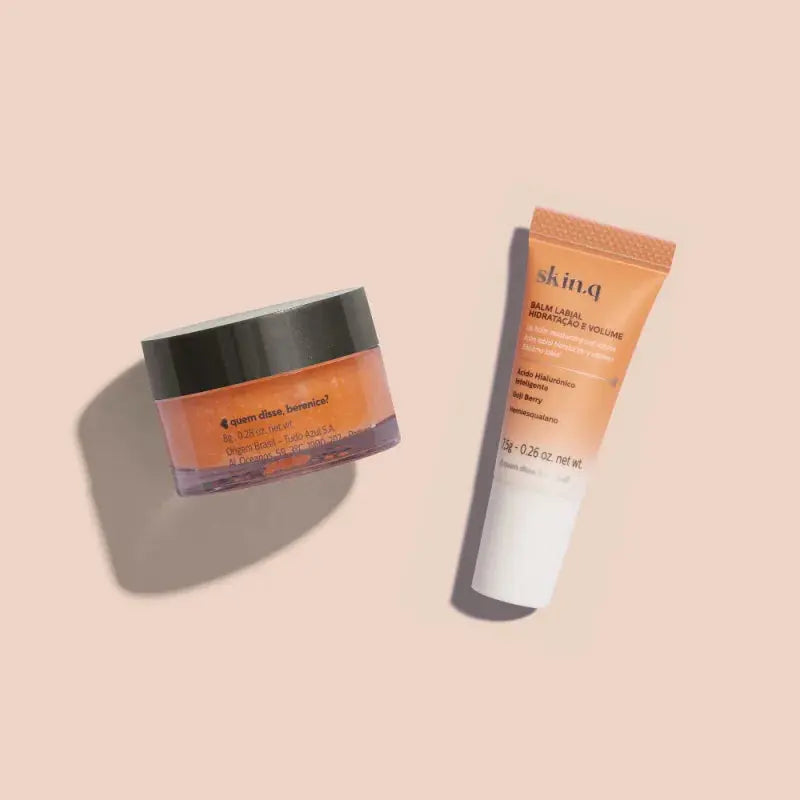 Skin.q Combo Baume à Lèvres Hydratation et Volume 7,5 g + Gommage Lèvres Nourrissant 8 g