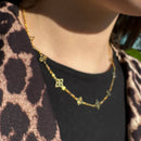 Collier fleuri élégant | Plaqué or 18 carats