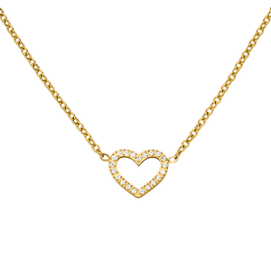 Collier Shine Heart | Plaqué or 18 carats