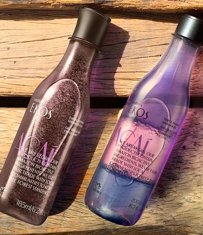 GEL DOUCHE EXFOLIANT ACAI - EKOS - 185ML