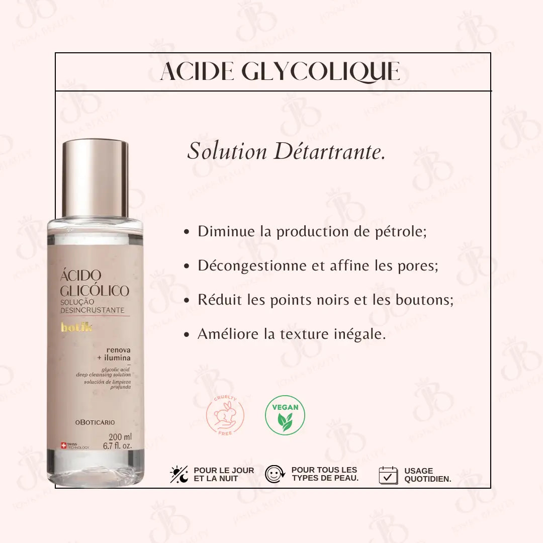 Botik Acide Glycolique Solution Détartrante 200 ml