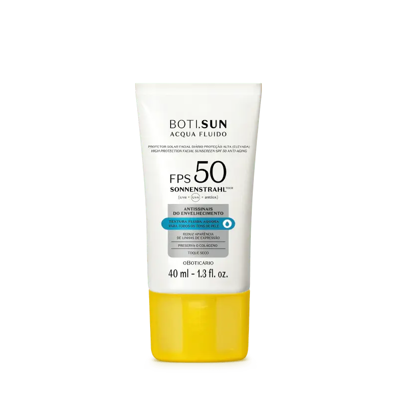 Crème Solaire Visage Anti-Âge SPF50 Boti.Sun Acqua Fluide 40ml